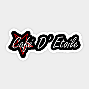 Cafe D' Etoile Shirts Sticker